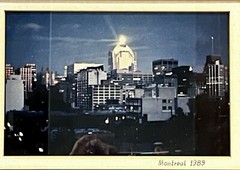 Framed 16”x12” Photograph Of Montreal Skyline In 1989