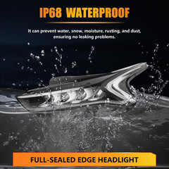 Full LED Headlight Assembly Compatible with 2021-2023 Ki-A K5 LX/LXS/EX (Not for