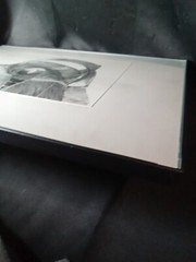 Black and white matted Original 9.5″ x 7.5″ art photo in 16″x12.25″ frame OOAK