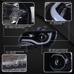 Compatible with 2015-2022 Chevy Colorado, Left + Right Pair Headlamps Assembly,
