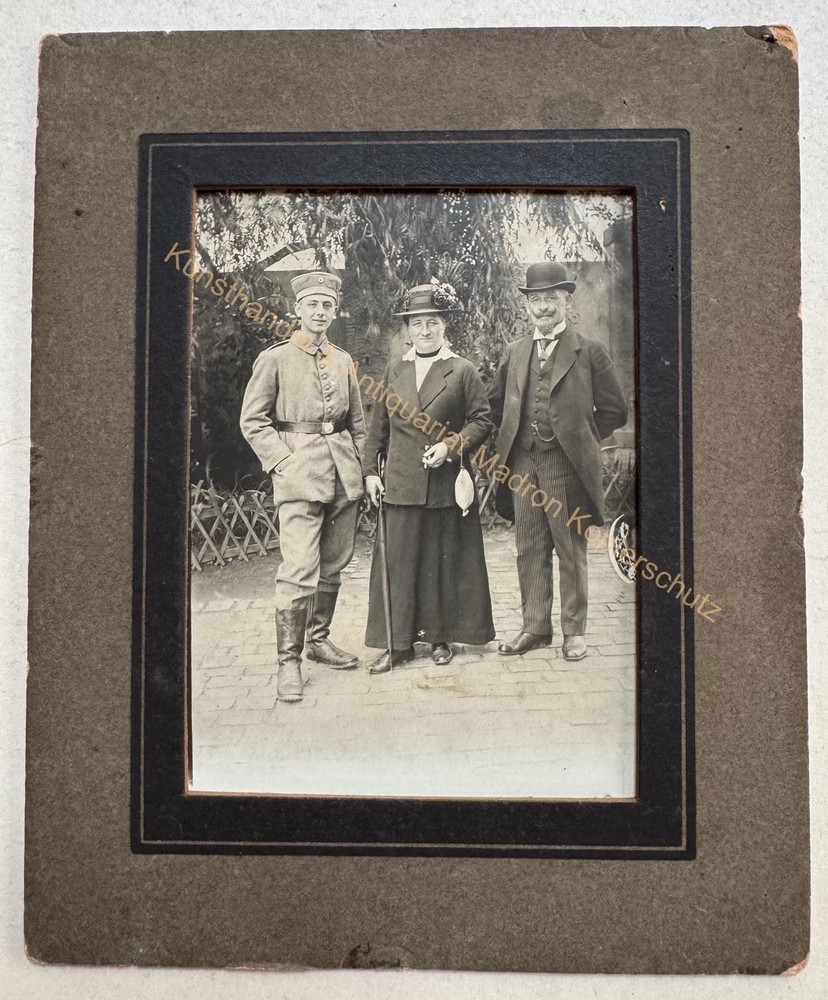 orig. Photo Photograph Family Soldier Circa 1915 14x17cm