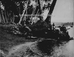 WWII US American Troops Landing Rendova Island Photographic Reprint