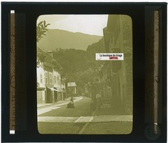 Aiguebelle, Savoie, Photo J. Moulin, Color Glass Plate, Positive 8.5X10 Cm