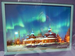STUNNING SIGNED CATHEDRAL OF LIGHT NORTHERN LIGHTS PHOTO BY TODD SALAT-6.5 X 4.5