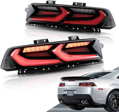 Led Tail Lights Compatible with Camaro Coupe 2014 2015 LT LS SS ZL1 W/Red Turn S