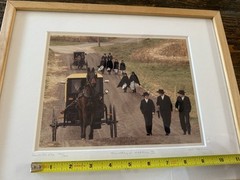 Bill Coleman Photograph Amish Thursday’s Wedding III Signed Numbered Framed Mat