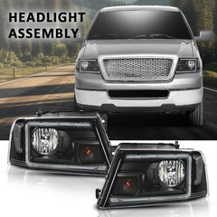 LED Headlights Assembly Fit 2004-2008 Ford F150,Fit Lincoln Mark LT 2006-2008(NO