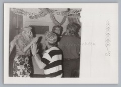 People dressed up dancing – old photo