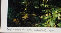 Original Signed 1990 Photograph Mary Turtle’s Garden by David Hilliard Listed