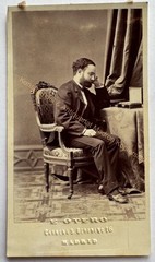 orig. CDV photo photograph picture old fashion man gentleman around 1860 Otero Madrid