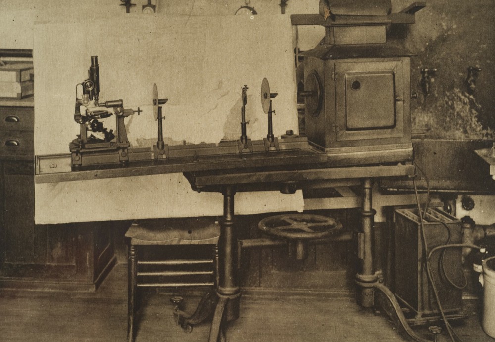 Ultra-Microscope – Vintage Photogravure from 1919 Mentor