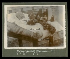 Postmortem Baby Christopher 1912 – Death Mourning Body Layout – Photo 12x10cm