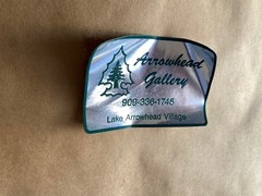 Lake Arrowhead Landscape Photograph Framed Art Gallery Sticker 21 x 18