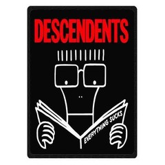 great DESCENDENTS Punk Roc Soft Warm Single-Side Printing Flannel Fleece Blanket