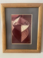 Martin Pothier 1977 Photography Original Photo Framed DORY Boat S&N 80/250 COA