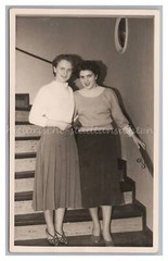 Portrait 2 Women – Fashion Skirt Shoes – Vintage Photo