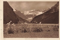 Canadian Pacific Rockies Byron Harmon Vandyck Lake Louise & Victoria Glacier