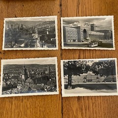 Vintage, pre-WWII photo postcard book titled Das schöne STUTTGART 16 pic set