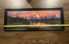 Panoramic Framed Photo (43 x 16.5) Grand Teton National Park Wyoming – Brand New