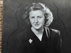 21x16cm Vintage DPA Photo on Agfa Brovira 1950s Eva Braun