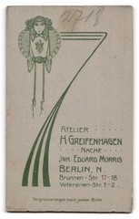 Photograph Eduard Morris, Berlin, Brunnen-Str. 17-18, Veteranen-Str. 1-2, Young