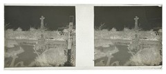 France Calvaire Cross Monument Photo NEGATIVE c1920 Glass Plate Tirage Original