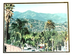 Framed & Matted Santa Barbara Photography Print, Chuck Benwitt – Signed
