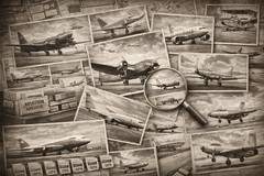 Collection of black and white drawings, aircraft plans:775 images in JPEG format