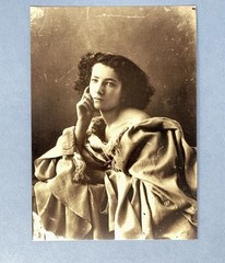 Actress Sarah Bernhardt c.1864 By Nadar (1820-1910) Art Print Card Metropolitan