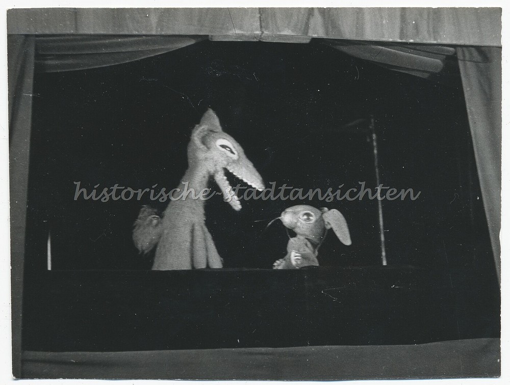 Hamburg Puppet Theatre – Mouse & Fox? Vintage Photo 1950s 1960s