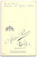 Photography studio person, Lahr i. B., Schillerstrasse 21, portrait bourgeois