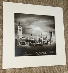 Signed JUREK NEMS 7.5” Original Photograph BIG BEN PARLIAMENT SQ Look Left 10”