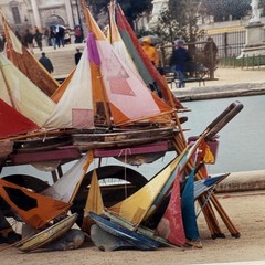 Paris Boats Signed Sailboats Photo Daniel Powers 97 Limited numbered Matted NEW