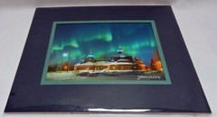 STUNNING SIGNED CATHEDRAL OF LIGHT NORTHERN LIGHTS PHOTO BY TODD SALAT-6.5 X 4.5