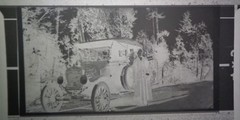 Rare Antique Photograph Glass Negative Ocean Passenger Ferry Majestic @ 1907