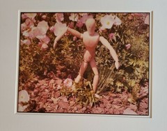 WOODEN FIGURE LARGE ORIGINAL SIGNED ART PHOTO COLOR STETTNER VTG MATTE NJ CAMERA