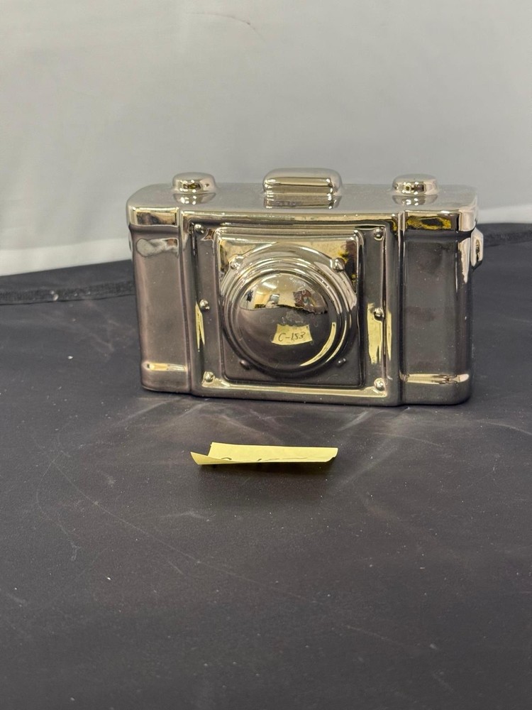 Ceramic Camera Silver Home Decor Photography 6″x3″ from Interiors by Design