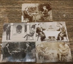 5 Antique Photo Montages 1900s Double Exposure Cabinet of Curiosities