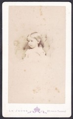 Mademoiselle Marie de Bevil Nobility Noblesse Portrait Le Jeune CDV Photo 1860