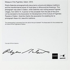 Phyllis Galembo – Masque of the Pygmées, Gabon, 2013 (Signed, Limited Edition)