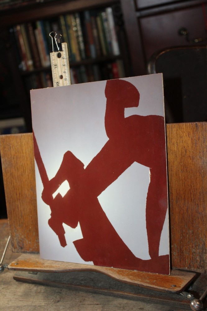 Vintage Art Photograph Mounted Abstract Sculpture Connecticut College