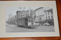 RARE OLD SAN FRANCISCO STREET CAR / CABLE CAR PHOTOGRAPH ART LOT 35553