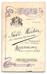 Photography Studio Gebr. Martin, Augsburg, Bahnhofstr. 24, bourgeois in high g