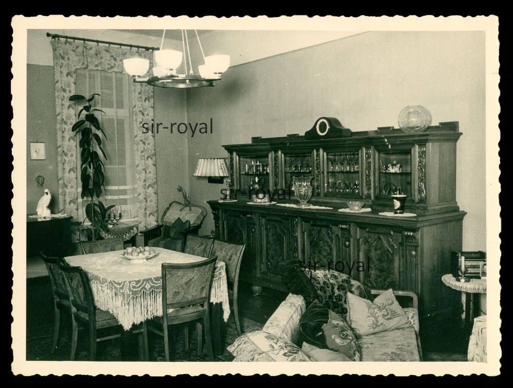 Berlin around 1955 – Furnishing Interior Interior Design – 1950s – Photo 12x9cm