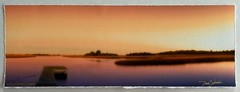 Doug Cavanah original signed matted panoramic picture «Early Morning Solitude»