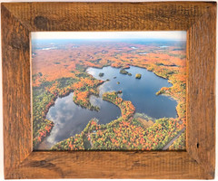 Wildcat Lake, Presque Isle, Vilas Co., Wisconsin Overhead Photo. Frame Optional.