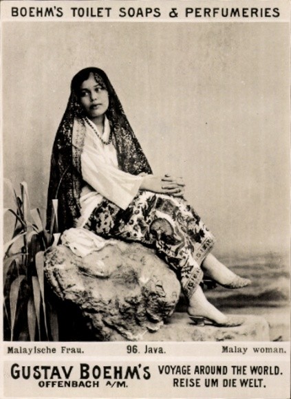 Photo Java Indonesia, Malay woman, advertisement Boehm’s toilet soaps – 11088804