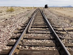 Railroad Mainline, Arizona & California Railroad in the California Desert