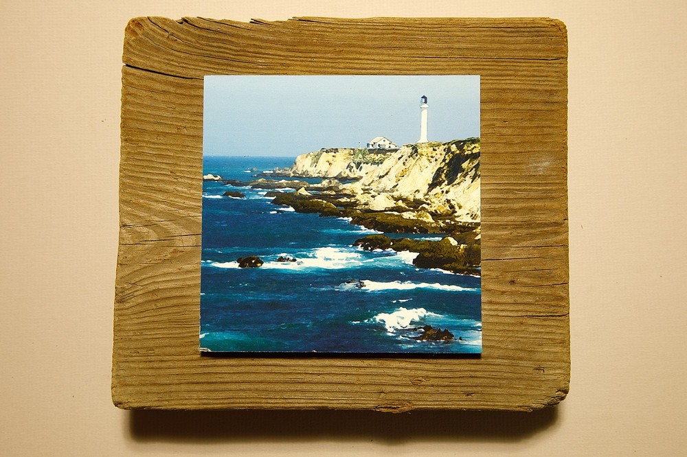 Driftwood Mounted Seascape – Point Arena Lighthouse, California