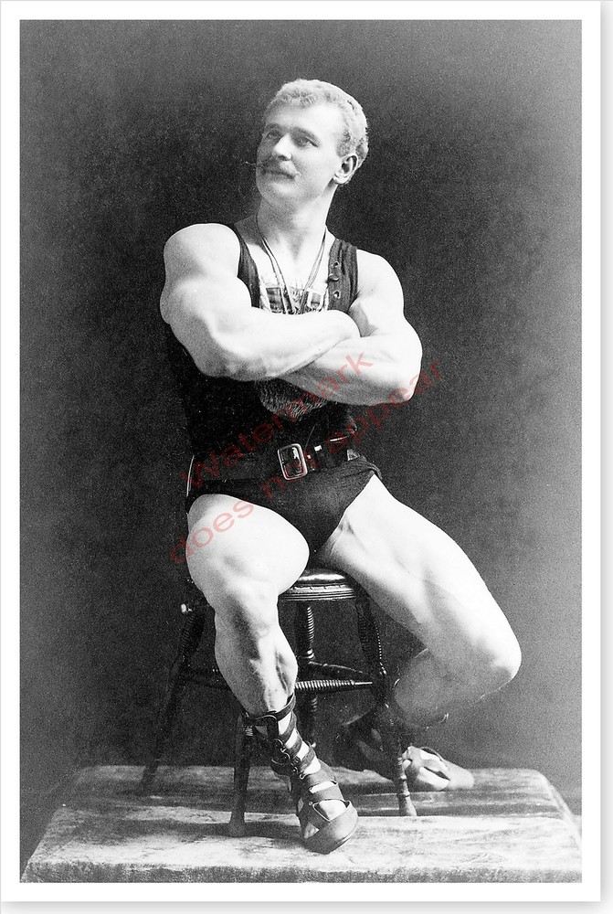 Bodybuilder Eugene Sandow Beefcake Silver Halide Photo Gay Interest